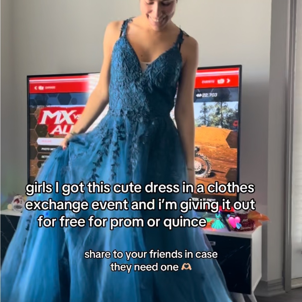 Elegant Blue Gown